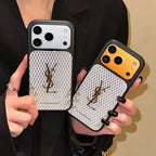 Ysl Phone Case Gilded Style For Iphone 14-17 / Pro / Pro Max
