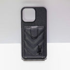 Iphone Case Ysl Leather Card Holder For 12 13 14 15 16 Pro Max Series