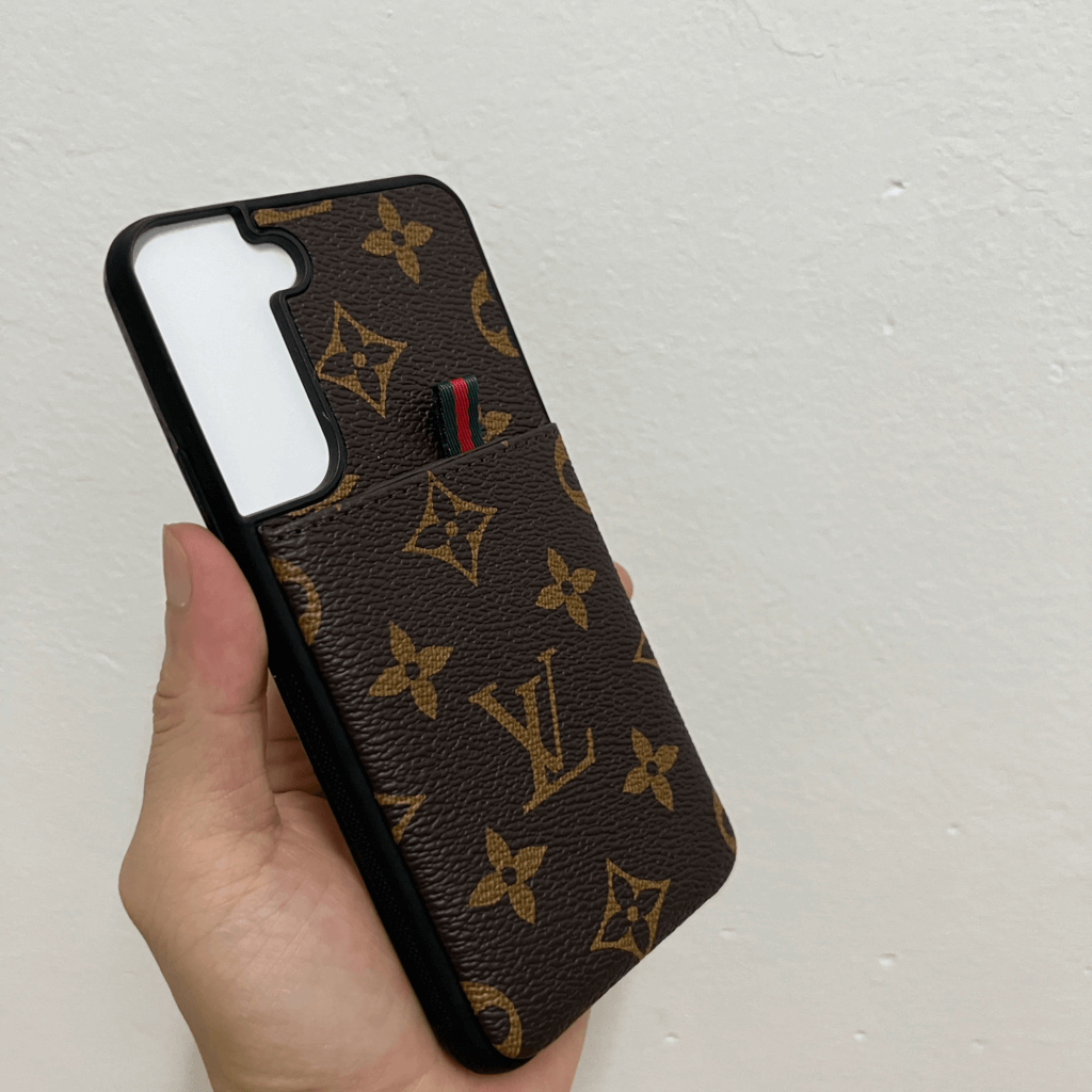 Luxury Design Samsung Galaxy Case Card Holder S 20 21 22 Plus Ultra