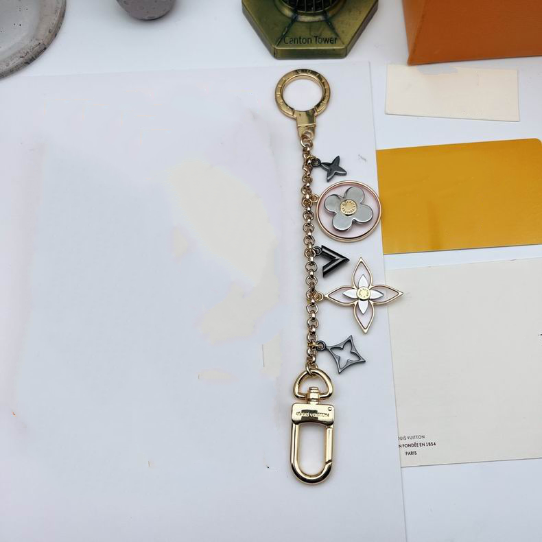Ornament chain keychain laid straight showing clasp at one end