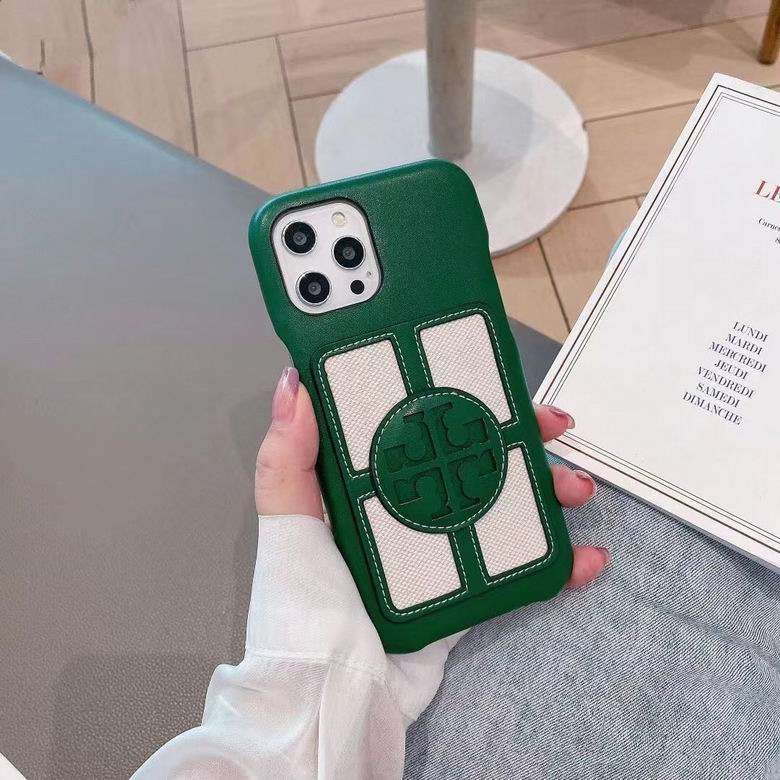 Stamped Leather Tb Iphone Case For Iphone 11 12 13 14 Pro Max