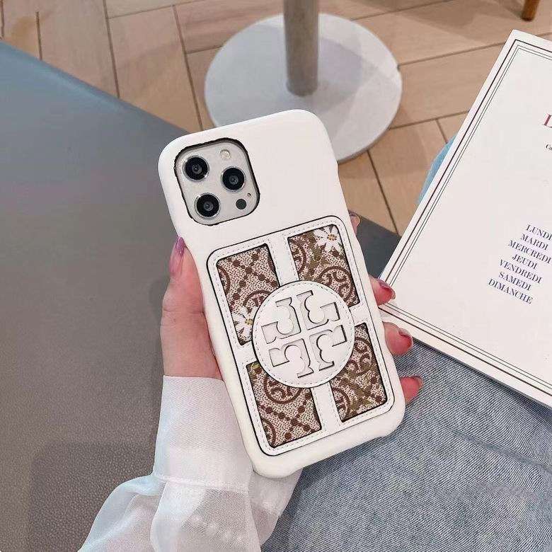 Stamped Leather Tb Iphone Case For Iphone 11 12 13 14 Pro Max