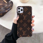 Classic Style Leather Back Cover Case Iphone X Xs Xsmax 11 12 13 14 15 16 Pro Max Plus