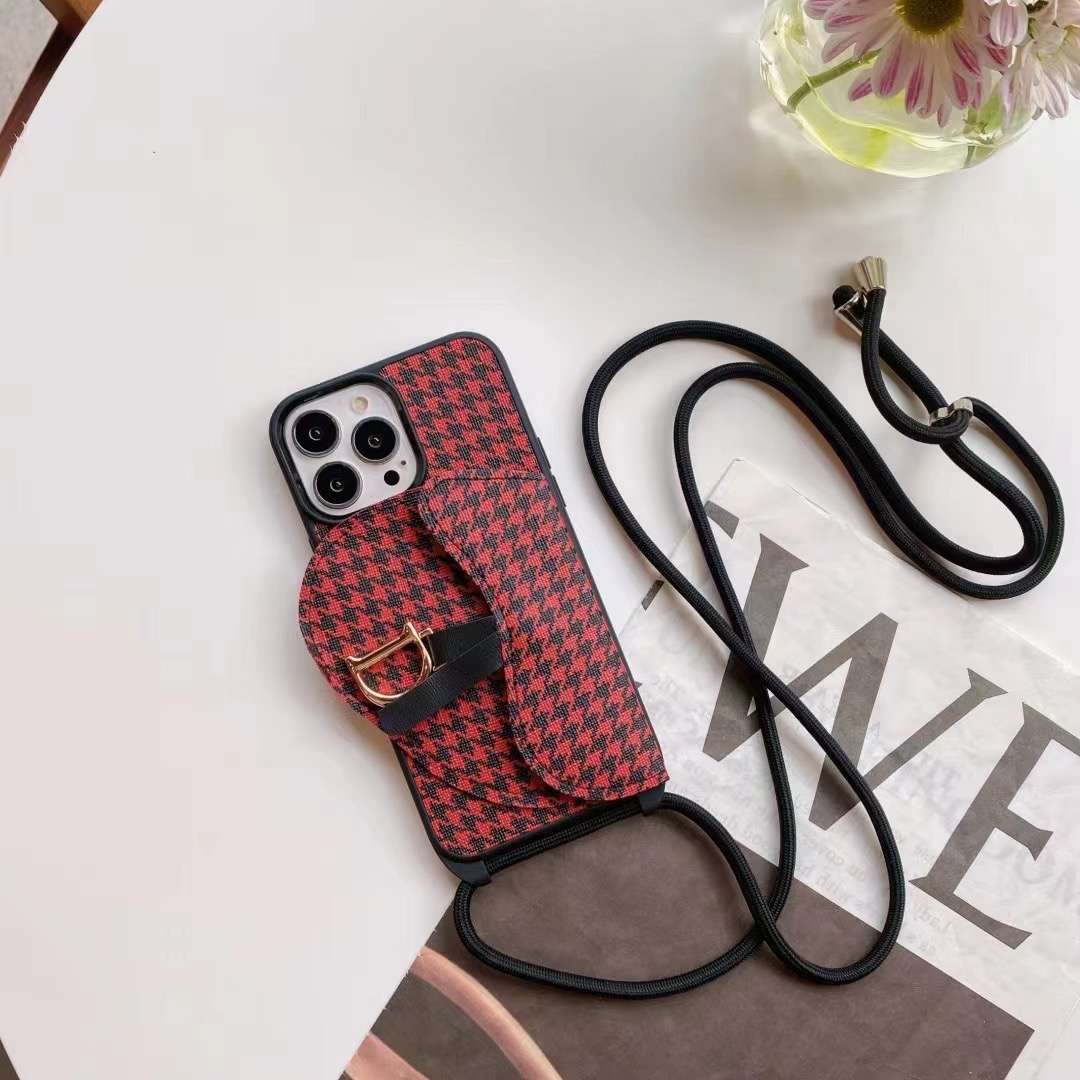 Luxury Canvas Crossbody Case Iphone 11 12 13 Pro Max