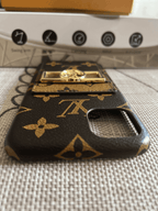 Monogram Leather Phone Case For Iphone 11 12 13 Pro Max