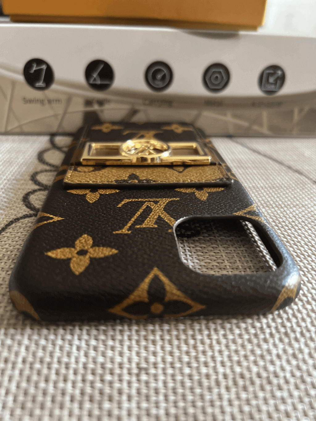 Monogram Leather Phone Case For Iphone 11 12 13 Pro Max