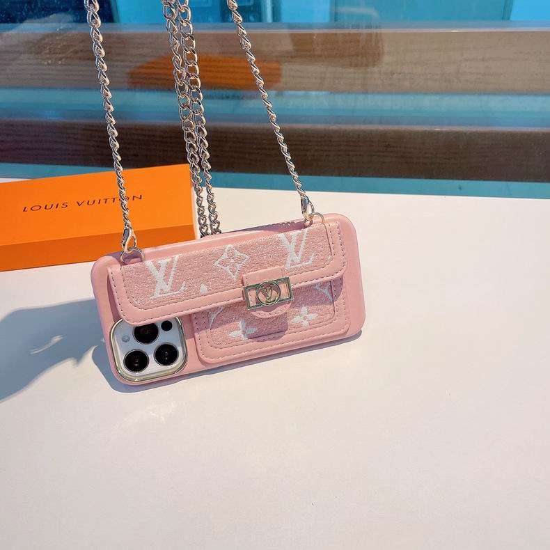 Pink Soft Canvas Crossbody Case Iphone 11 12 13 Pro Max
