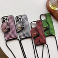 Luxury Canvas Crossbody Case Iphone 11 12 13 Pro Max