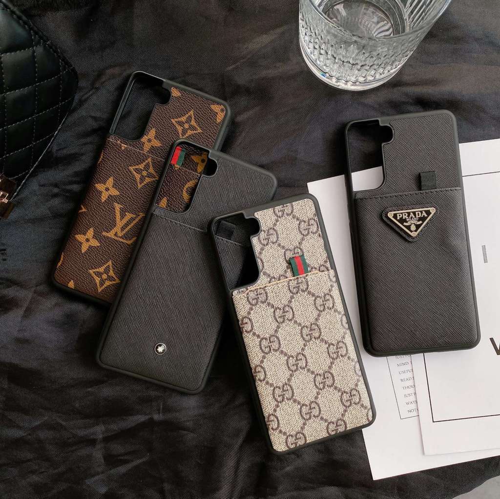 Fashion Leather Samsung Designer Phone Case For S 20 21 22 Plus Ultra