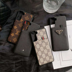 Fashion Leather Samsung Designer Phone Case For S 20 21 22 Plus Ultra