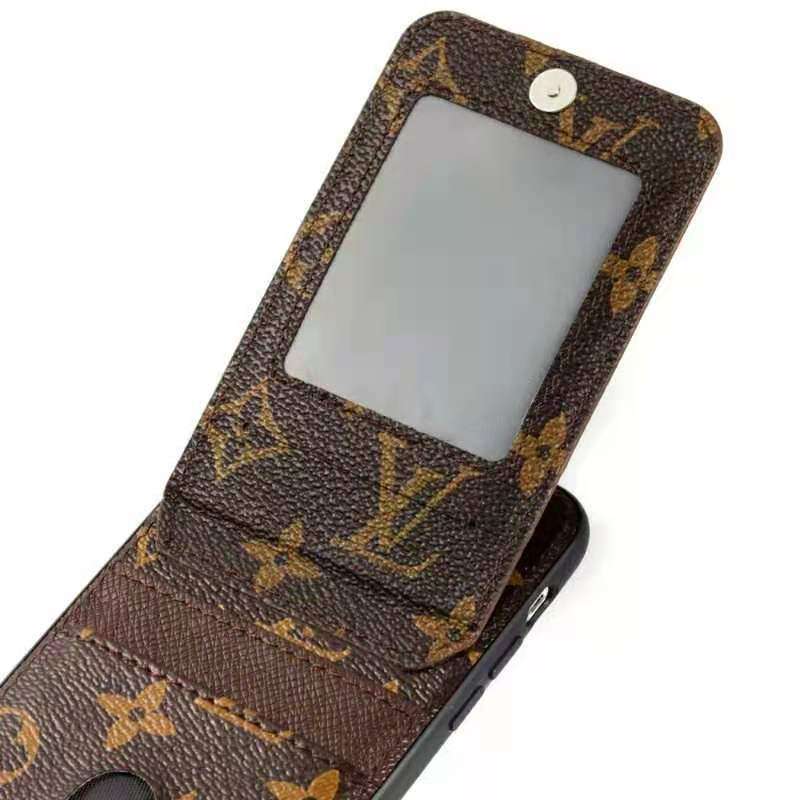Premium Folding Leather Magnetic Clasp Cover Iphone X 11 12 13 14 15 16 Pro Max Plus