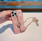 Pink Soft Canvas Crossbody Case Iphone 11 12 13 Pro Max