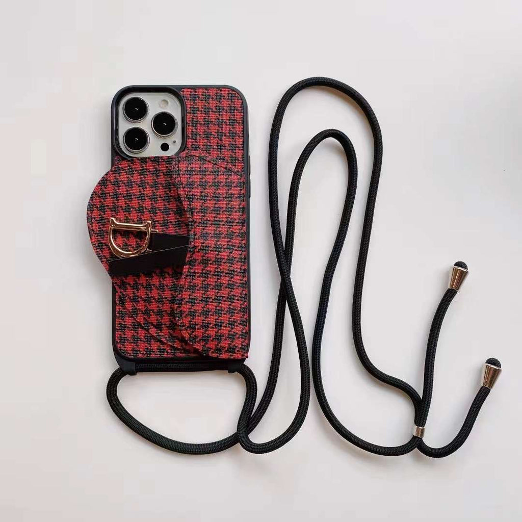 Luxury Canvas Crossbody Case Iphone 11 12 13 Pro Max