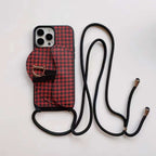 Luxury Canvas Crossbody Case Iphone 11 12 13 Pro Max
