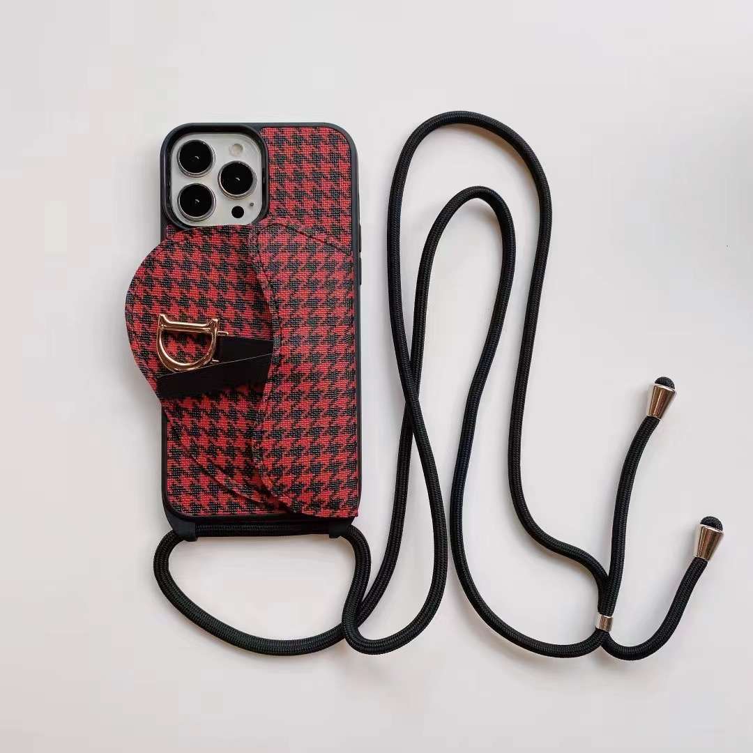 Luxury Canvas Crossbody Case Iphone 11 12 13 Pro Max