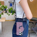 Luxury Canvas Crossbody Case Iphone 11 12 13 Pro Max