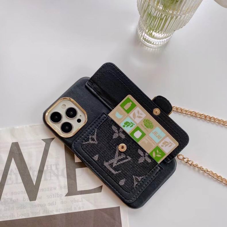 Black Denim Designer Iphone Case For 11 12 13 Pro Max Series