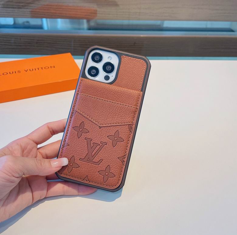 Plain Brown Leather Fashion Iphone Case 11 12 13 Pro Max