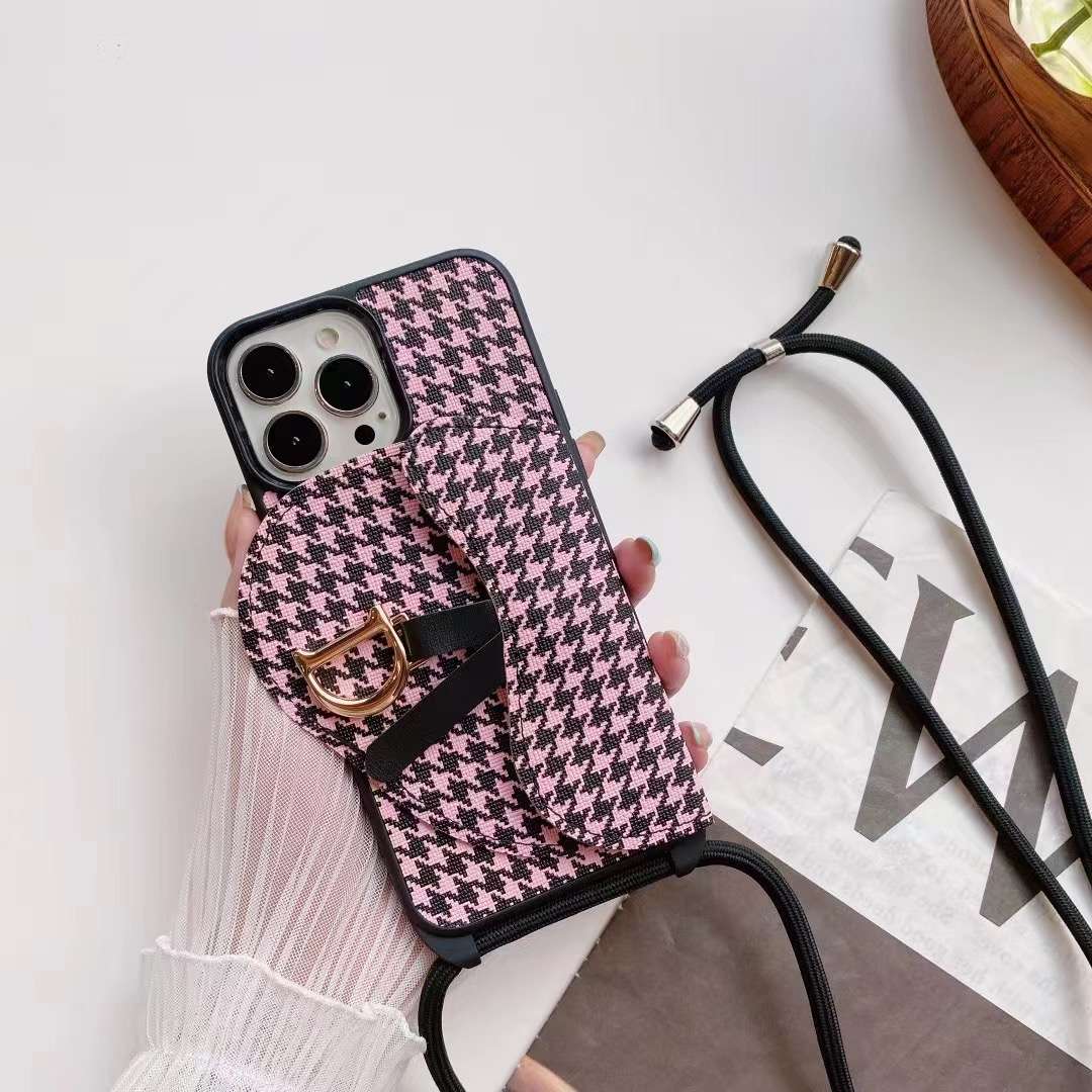 Luxury Canvas Crossbody Case Iphone 11 12 13 Pro Max