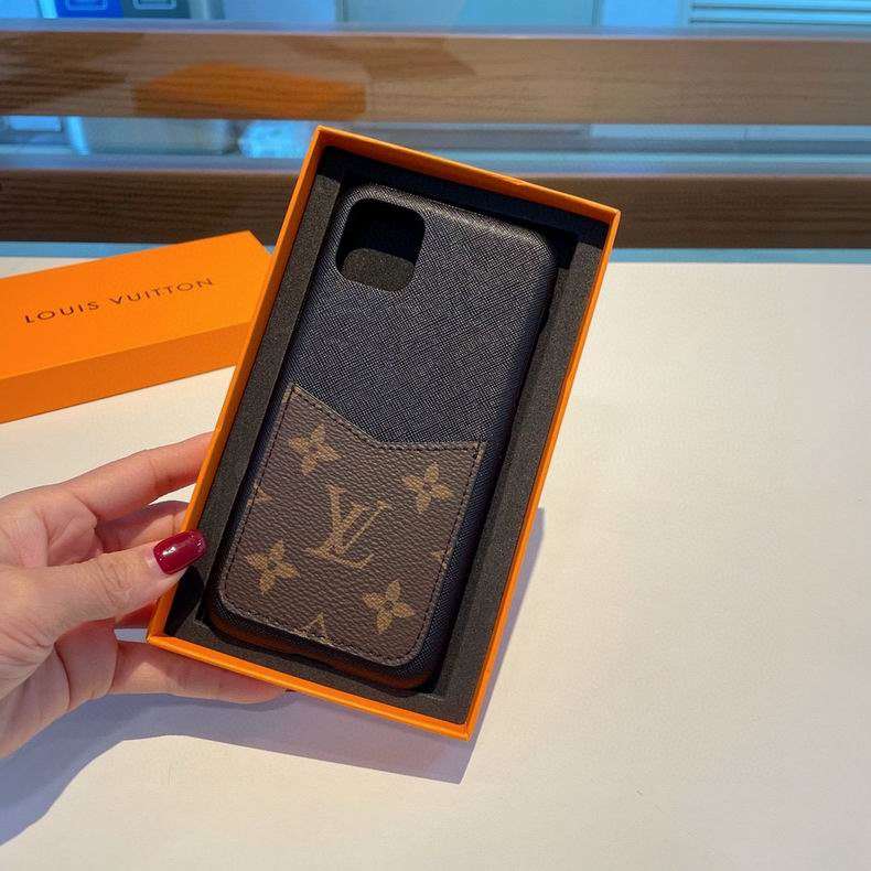 Designer Phone Case With Card Holder 11 12 13 14 15 16 Pro Max Plus Series