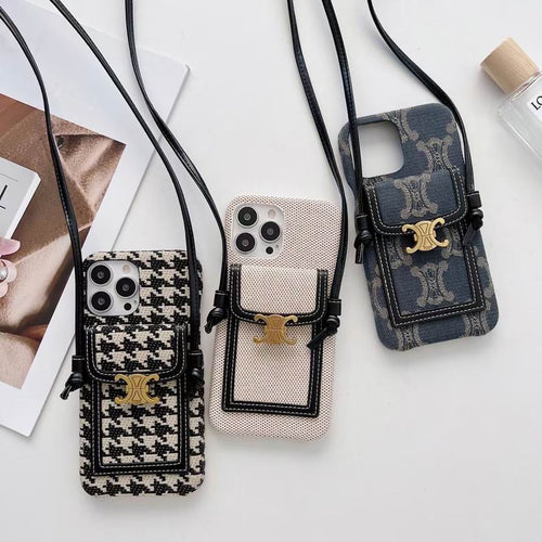 Celine Iphone Case Crossbody Cover Iphone 11 12 13 Pro Max