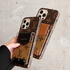 Lv Crossbody Phone Case Card Holder Wallet For Iphone 11 12 13 14 15 16 Pro Max Plus