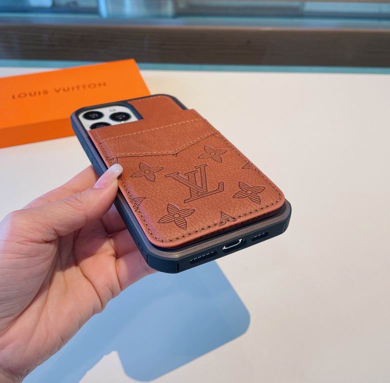 Plain Brown Leather Fashion Iphone Case 11 12 13 Pro Max
