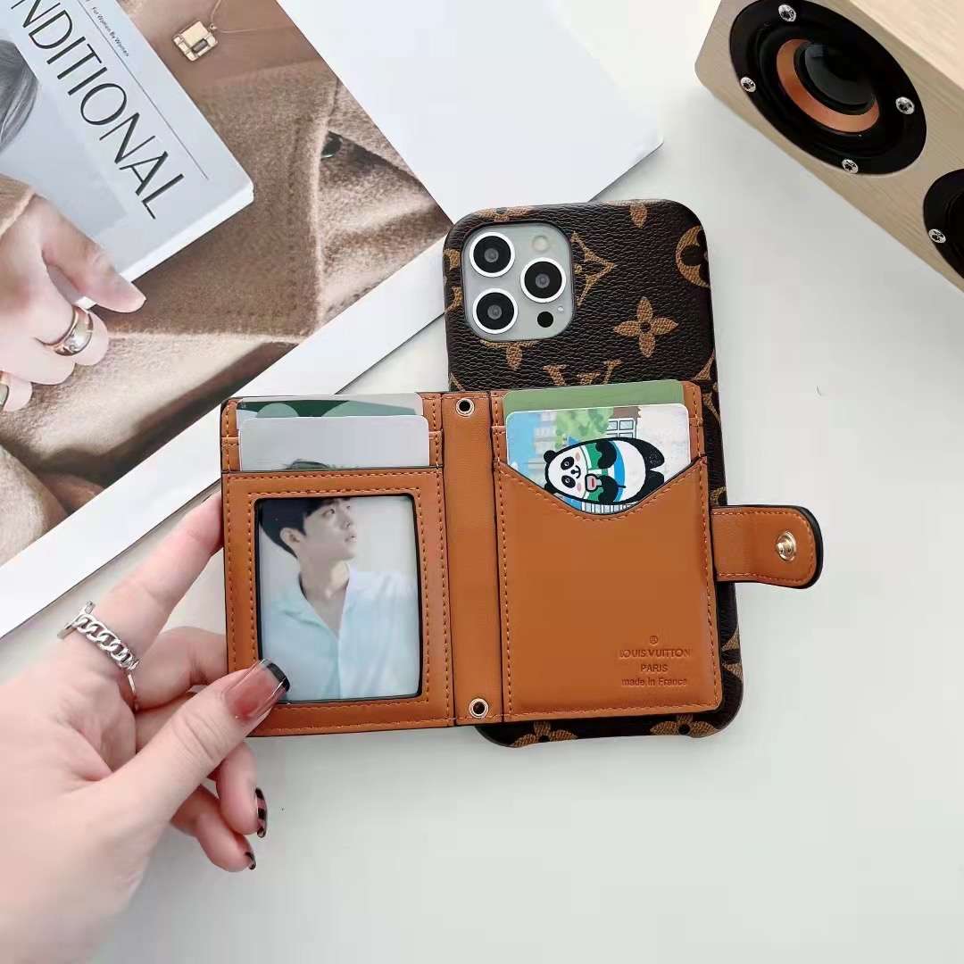 Crossbody Strap Wallet Back Cover Leather Case Iphone 11 12 13 Pro Max