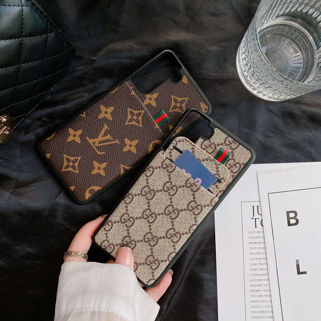Fashion Leather Samsung Designer Phone Case For S 20 21 22 Plus Ultra