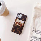 Monogram Leather Phone Case For Iphone 11 12 13 Pro Max
