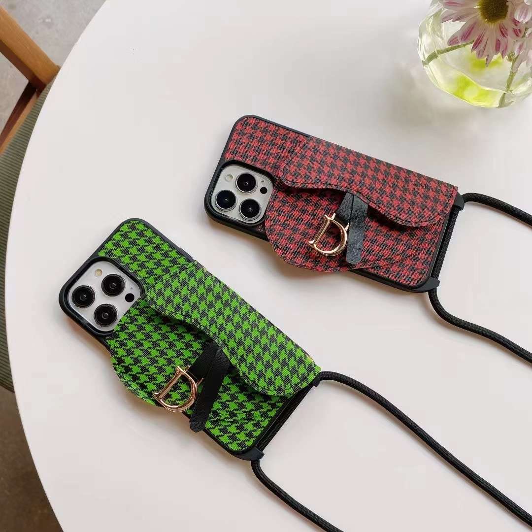 Luxury Canvas Crossbody Case Iphone 11 12 13 Pro Max
