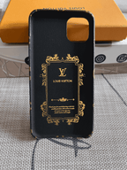 Monogram Leather Phone Case For Iphone 11 12 13 Pro Max