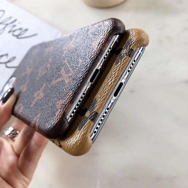 Classic Style Leather Back Cover Case Iphone X Xs Xsmax 11 12 13 14 15 16 Pro Max Plus