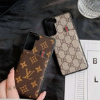 Fashion Leather Samsung Designer Phone Case For S 20 21 22 Plus Ultra