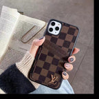 Duel Card Slot Leather Back Cover Case Iphone 11 12 13 14 15 16 Pro Max Plus