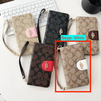 Designer Coach Phone Case Wallet Kickstand Style For Iphone 12 13 14 15 16 17 Pro Max Plus