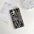 Dior Phone Case Samsung Galaxy Hand Strap S22 23 24 25 26 Ultra Plus