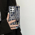 Dior Phone Case Samsung Galaxy Hand Strap S22 23 24 25 26 Ultra Plus