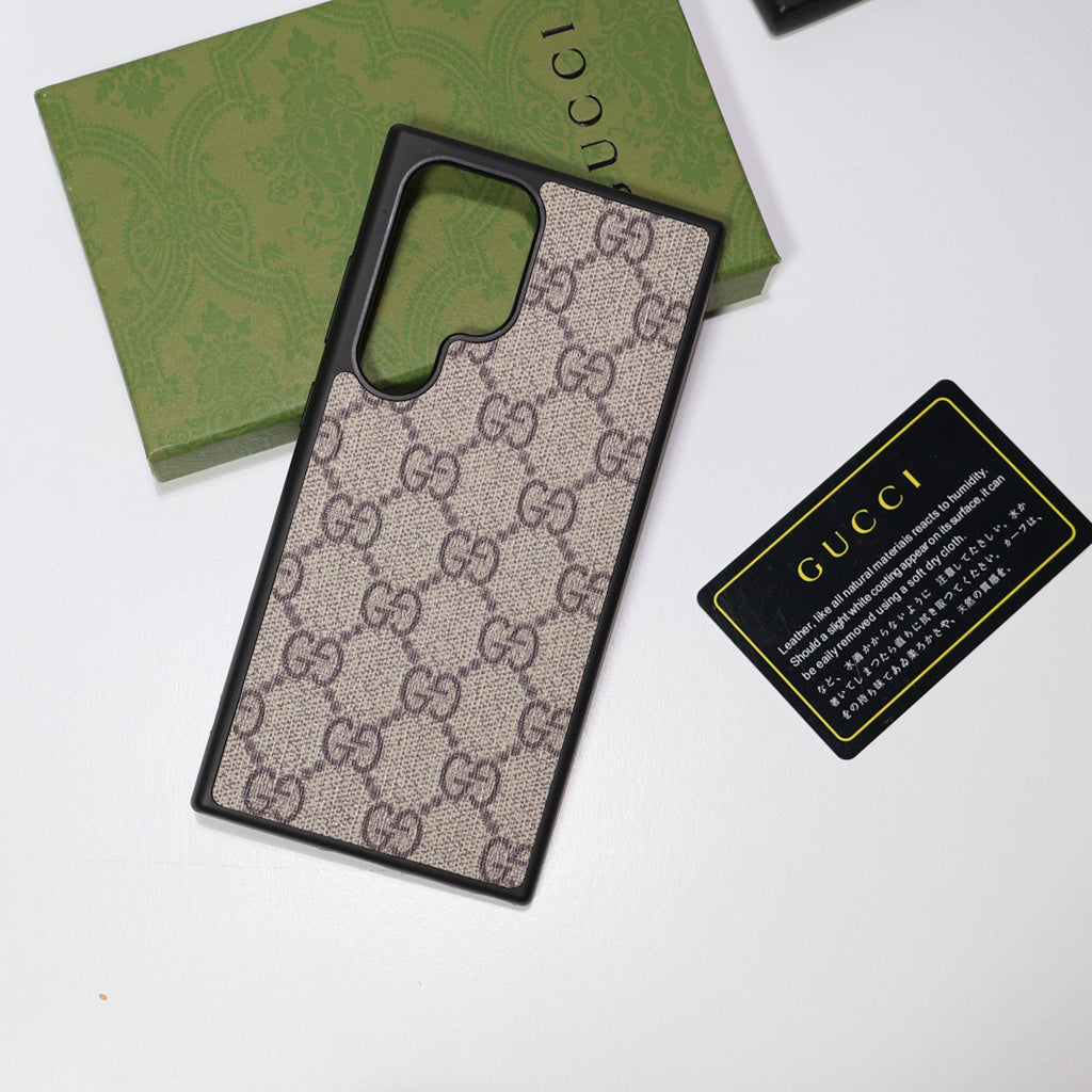 Gucci Samsung Galaxy Phone Case Card Slot For S22 23 24 25 26 Ultra Plus Series