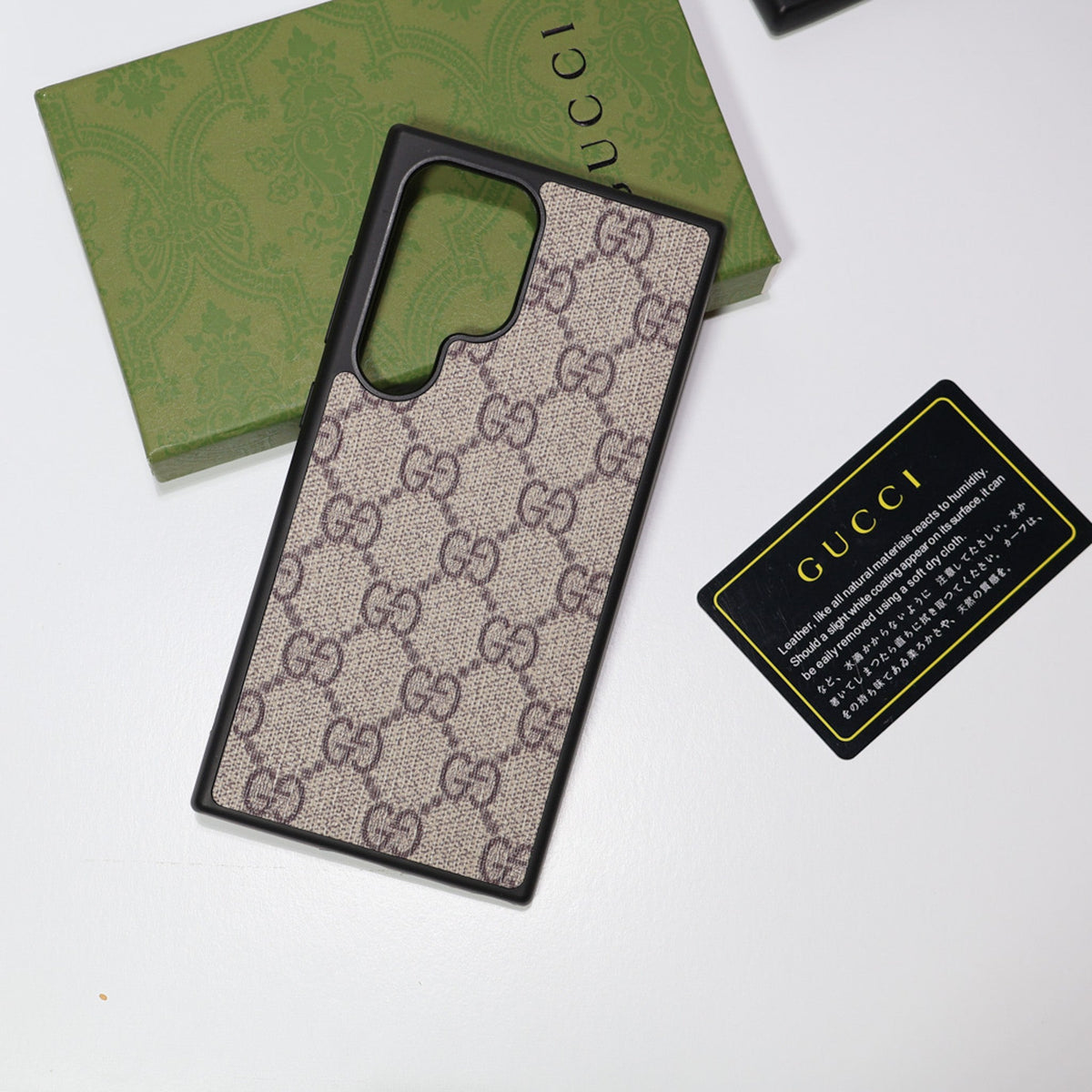 Gucci Samsung Galaxy Phone Case Card Slot For S22 23 24 25 26 Ultra Plus Series