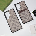Gucci Samsung Galaxy Phone Case Card Slot For S22 23 24 25 26 Ultra Plus Series
