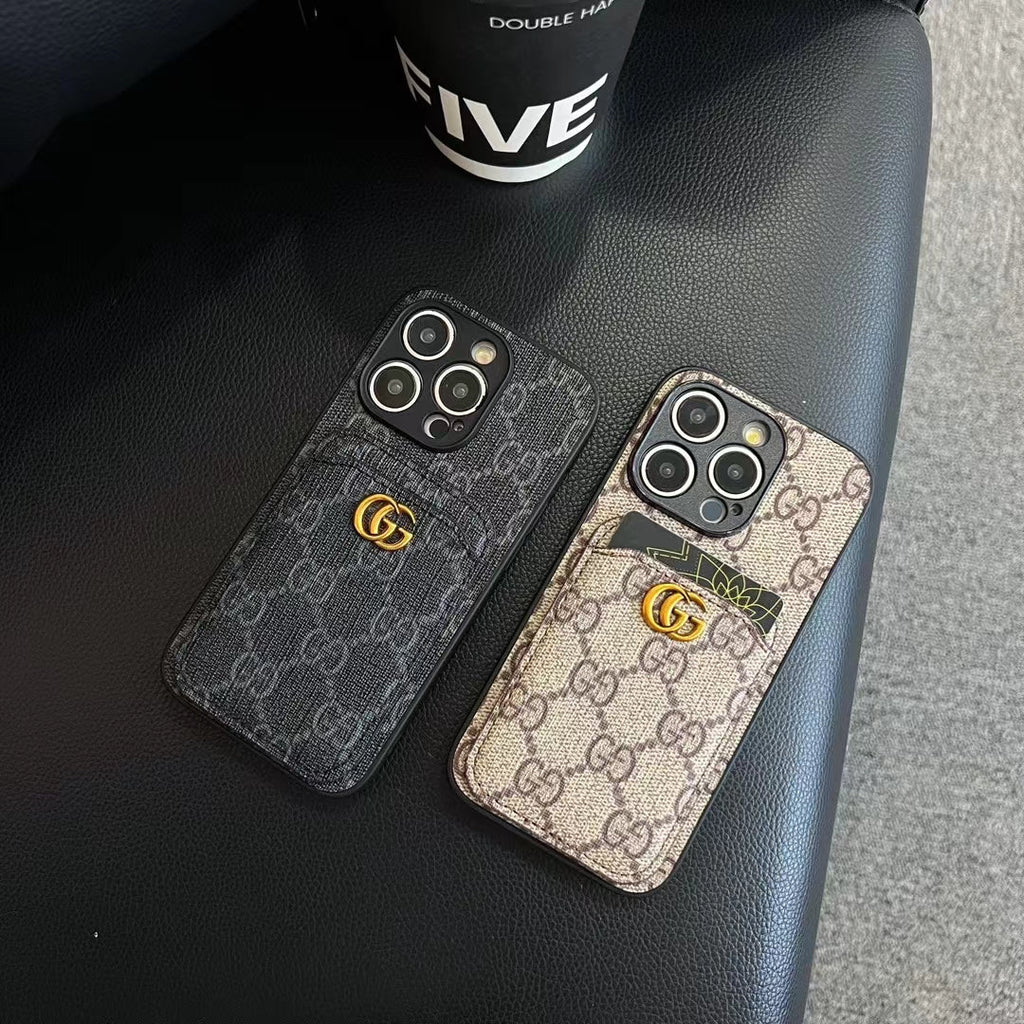 Gucci Card Holder Case Iphone 16 / 16 Pro / 16 Pro Max / 16 Plus