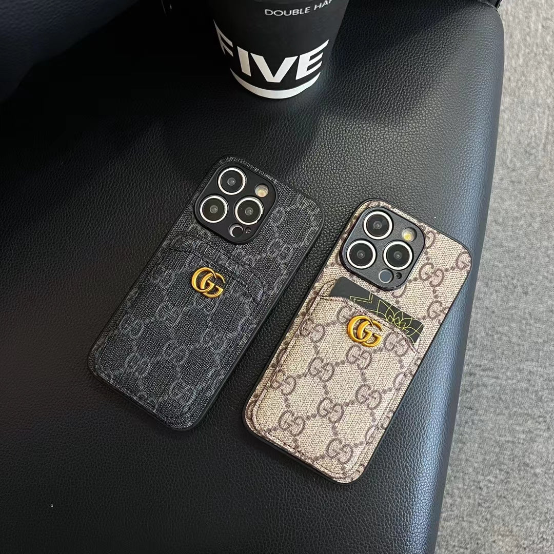 Gucci Card Holder Case Iphone 16 / 16 Pro / 16 Pro Max / 16 Plus