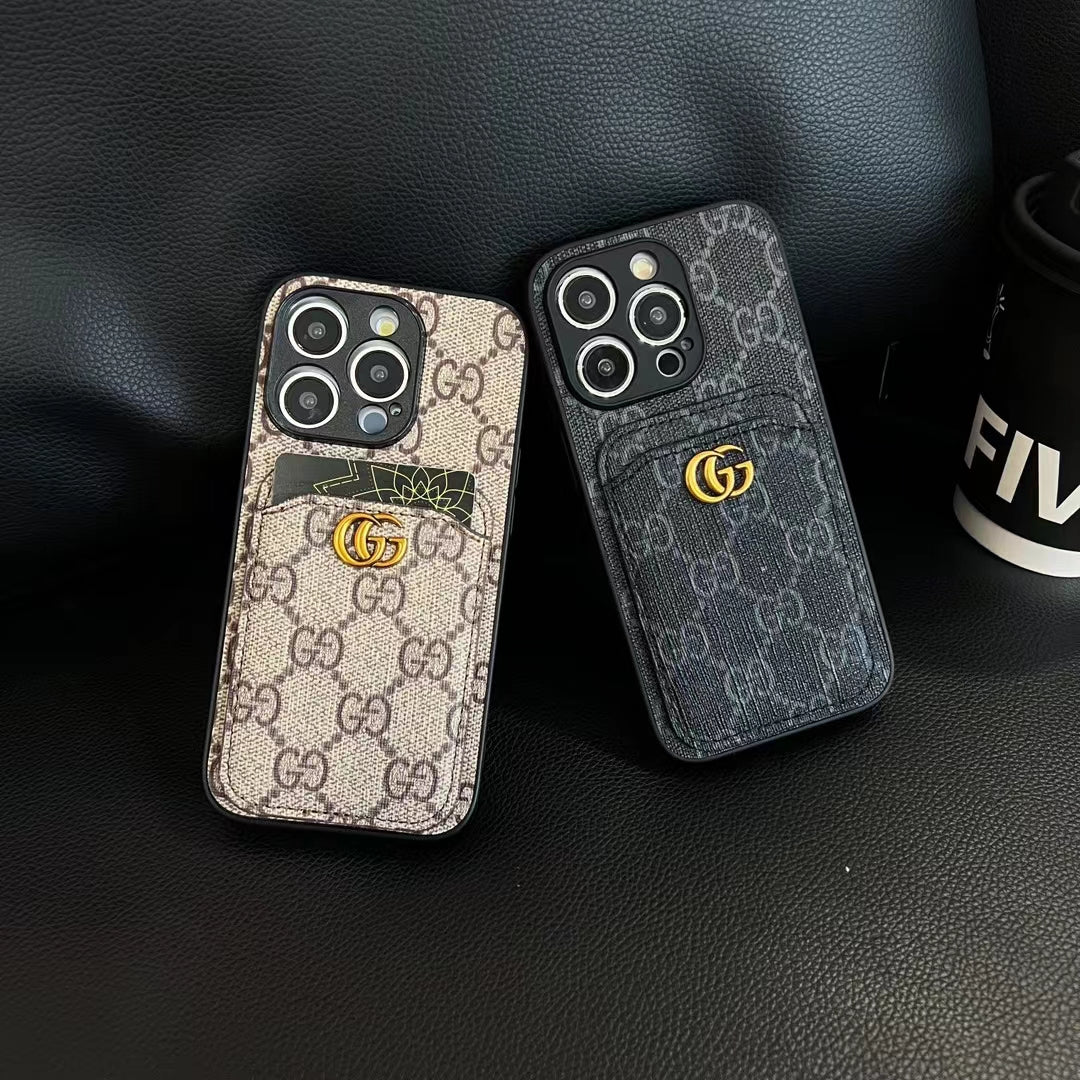 Gucci Card Holder Case Iphone 16 / 16 Pro / 16 Pro Max / 16 Plus