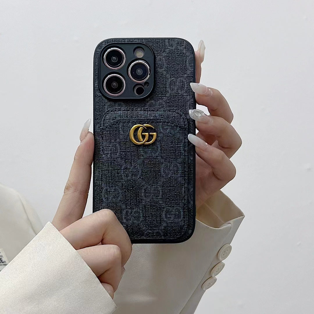 Gucci Card Holder Case Iphone 16 / 16 Pro / 16 Pro Max / 16 Plus