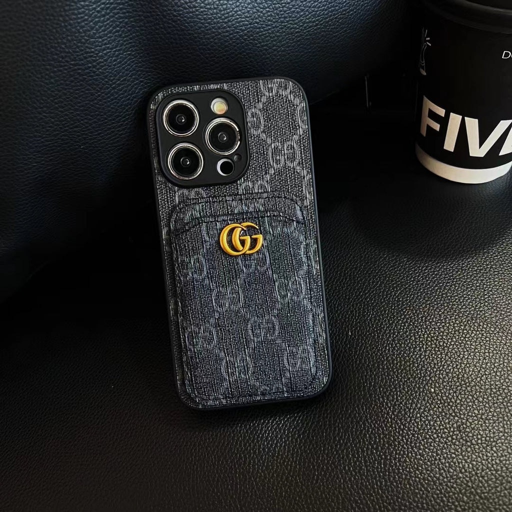 Gucci Card Holder Case Iphone 16 / 16 Pro / 16 Pro Max / 16 Plus
