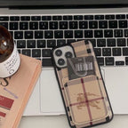 Iphone Case Burberry Style For 12 13 14 15 16 Pro Max Series