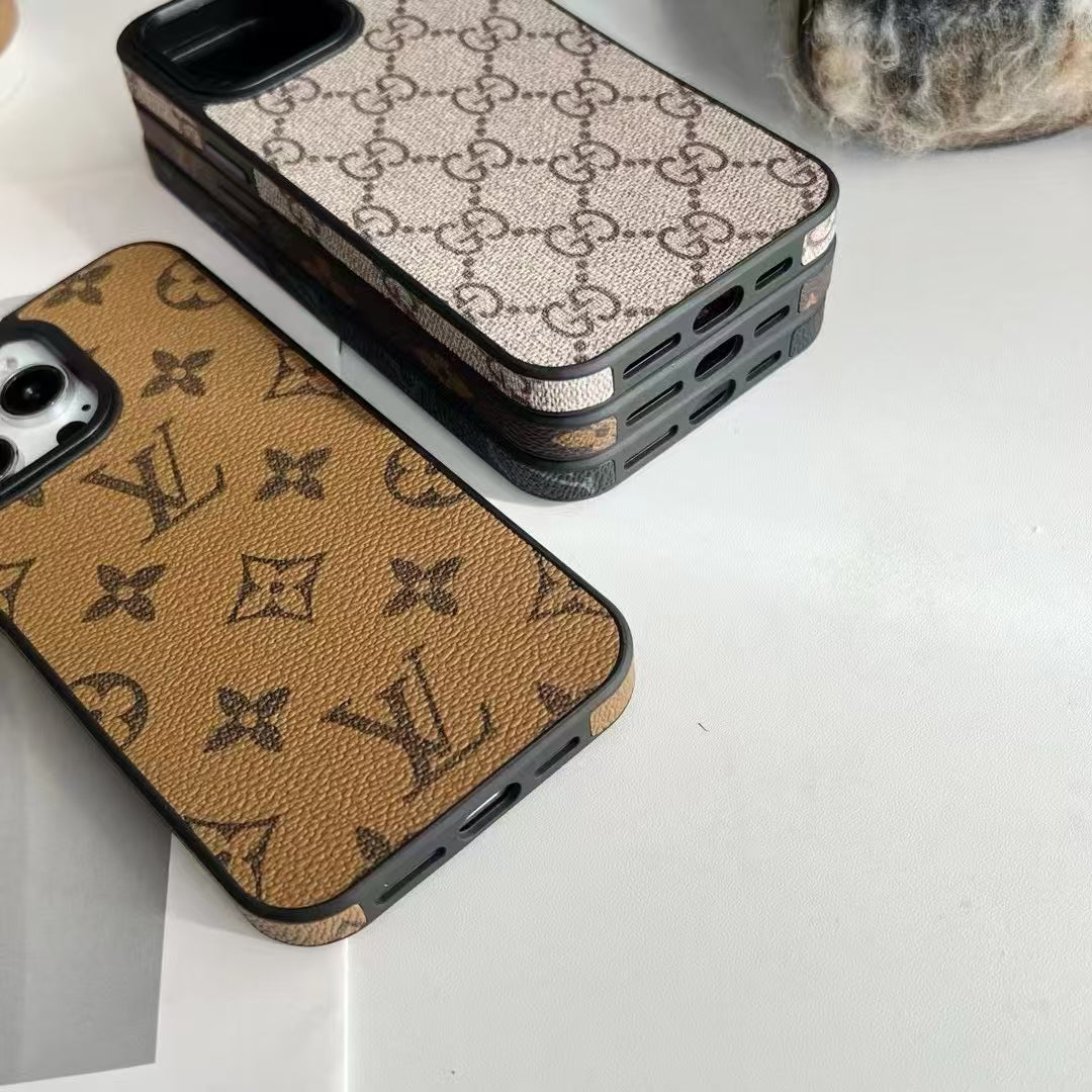Classic Iphone Case Lv Style For 12 13 14 15 16 Pro Max Series