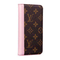 Lv Iphone 14 Wallet Case Pink Edge For Iphone 11 12 13 14 15 16 Pro Max Plus