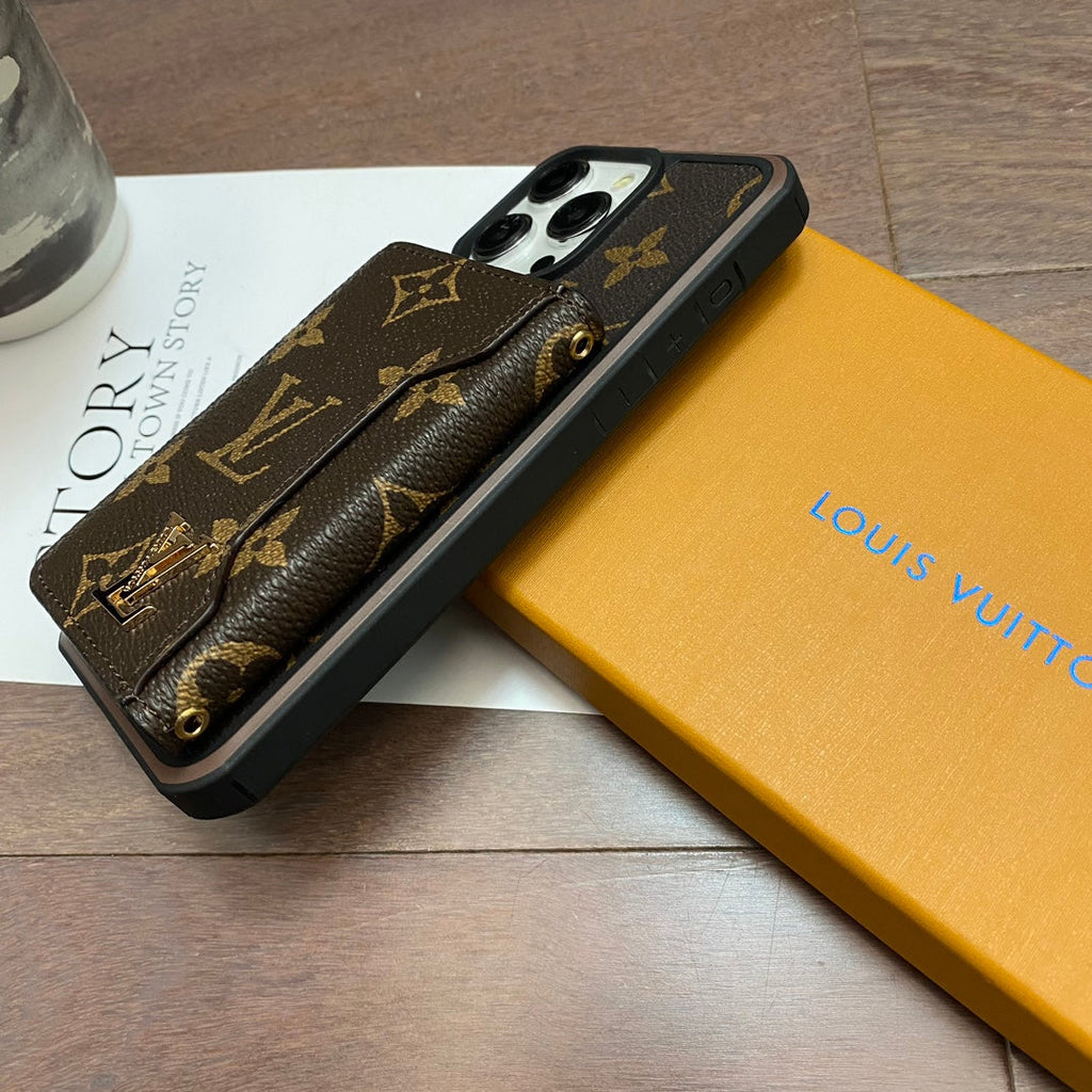 Lv Case Iphone 16 Pro Max Plus 15 14 13 12 Wallet Style